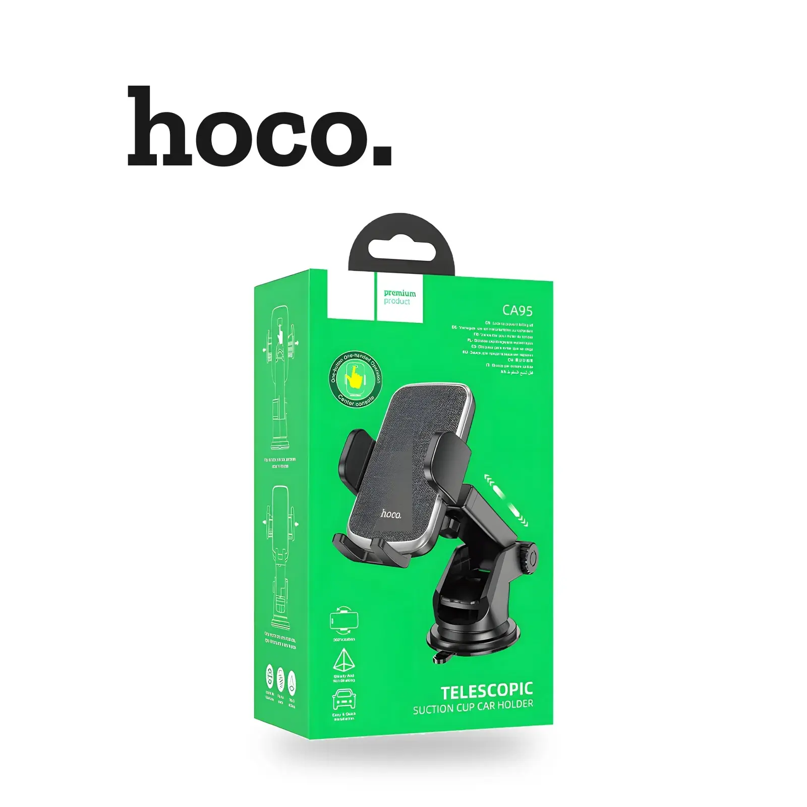حامل هاتف للسيارة hoco CA95 بذراع قابل للتمديد
