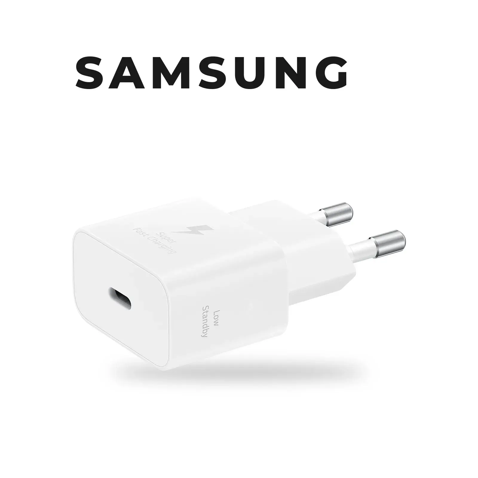 شاحن سامسونج 25 واط USB-C أبيض