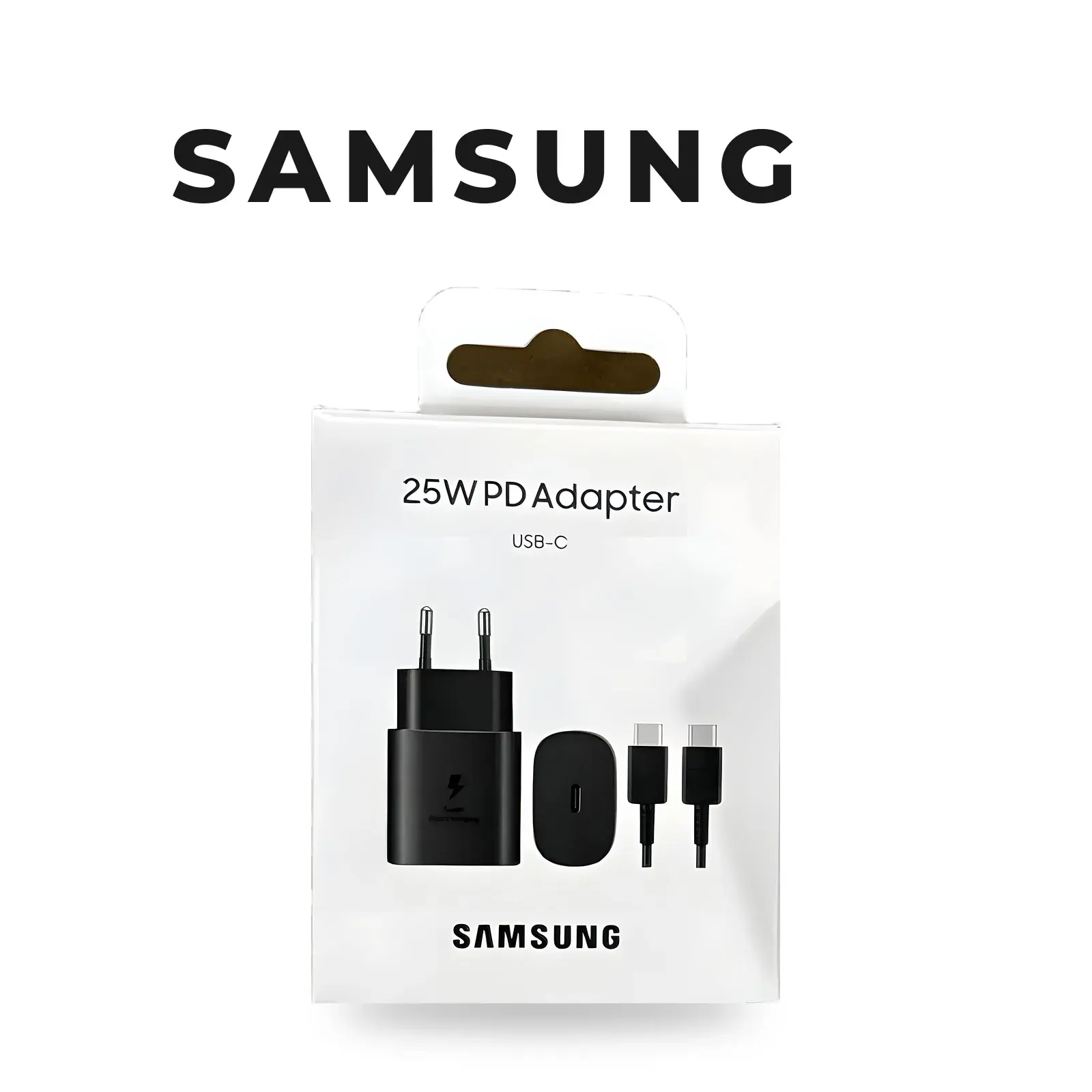 شاحن سامسونج 25 واط USB-C مع كابل أسود