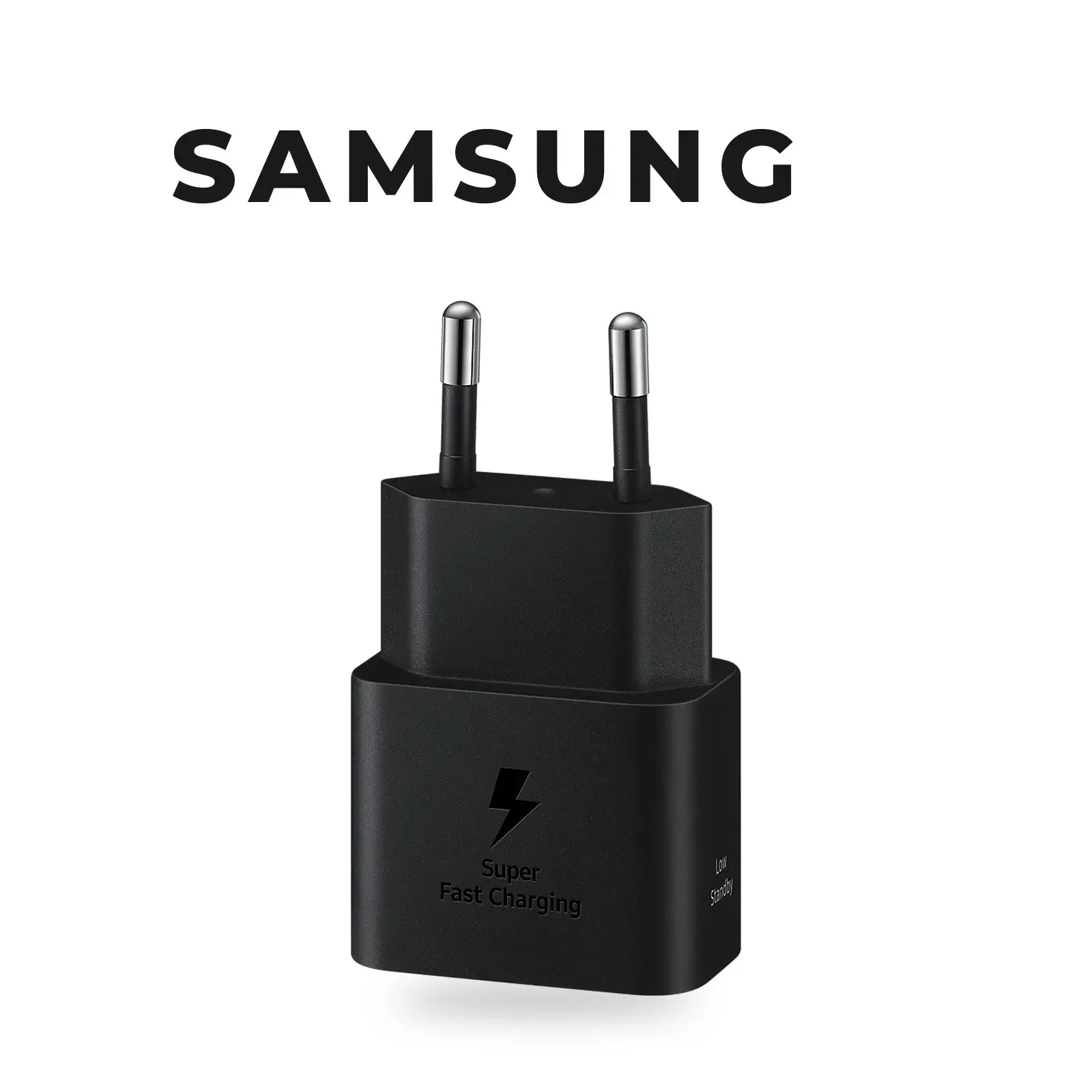 شاحن سامسونج 25 واط USB-C مع كابل أسود