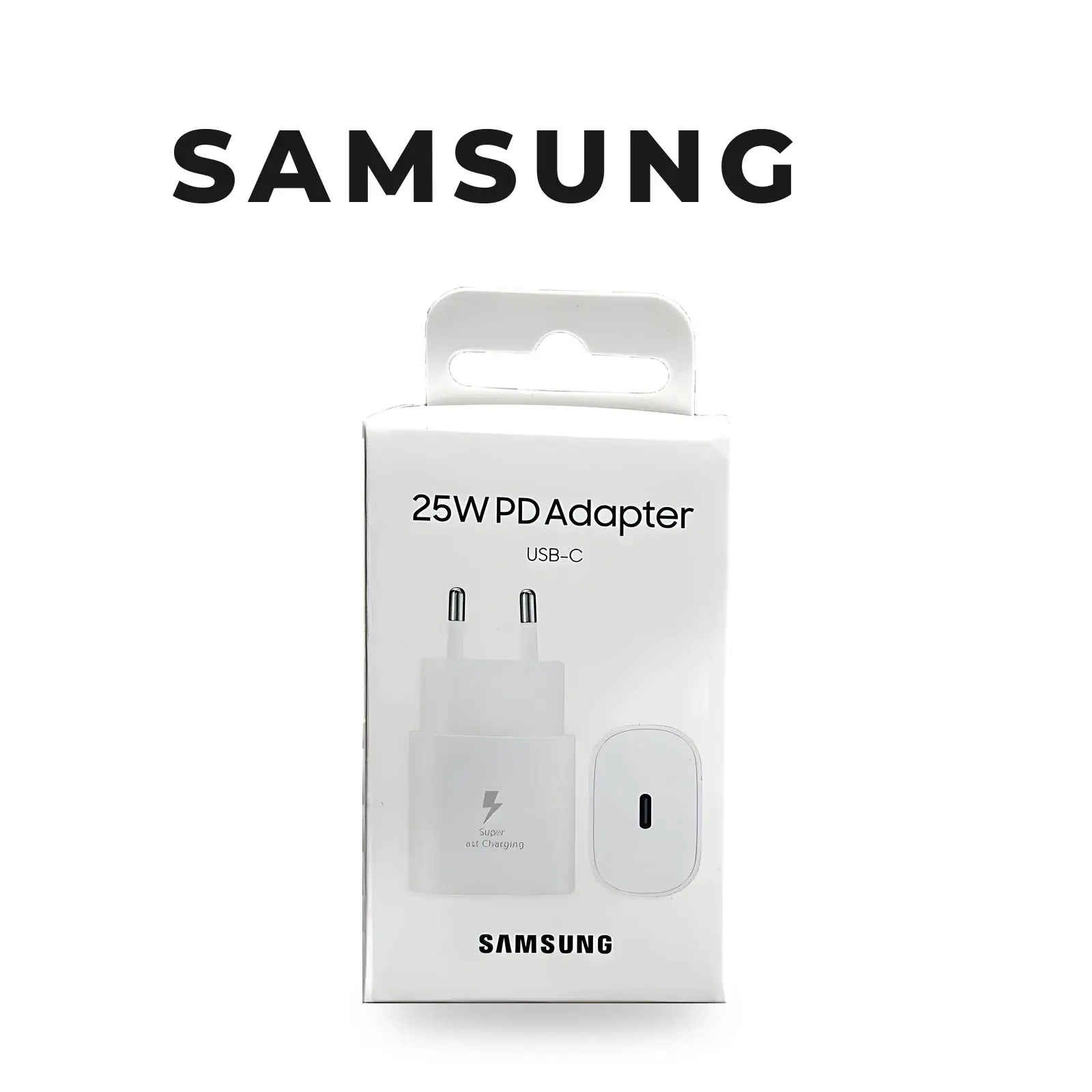 شاحن سامسونج 25 واط USB-C أبيض