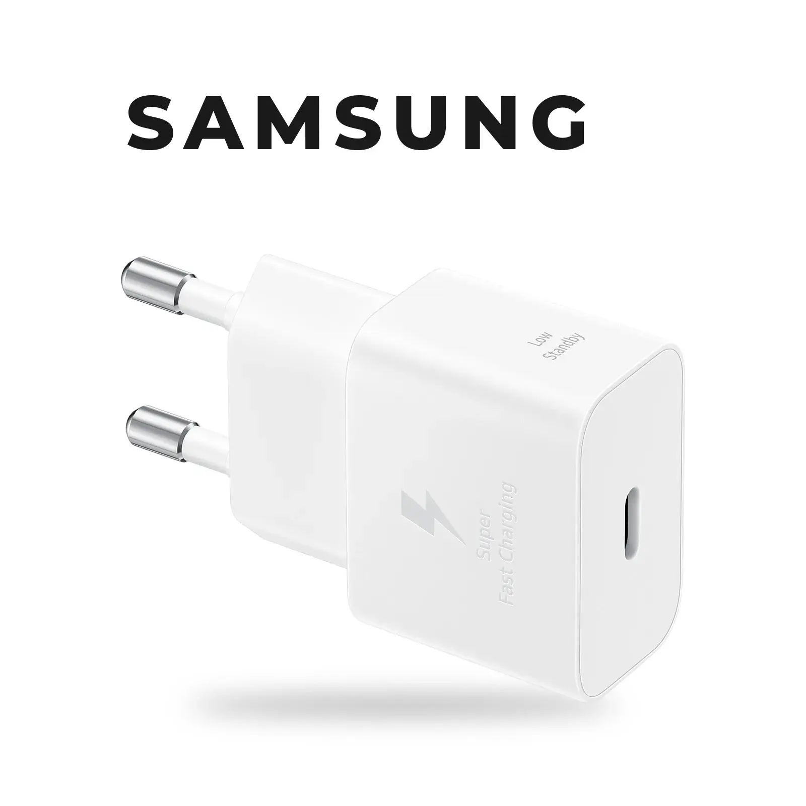 شاحن سامسونج 25 واط USB-C أبيض